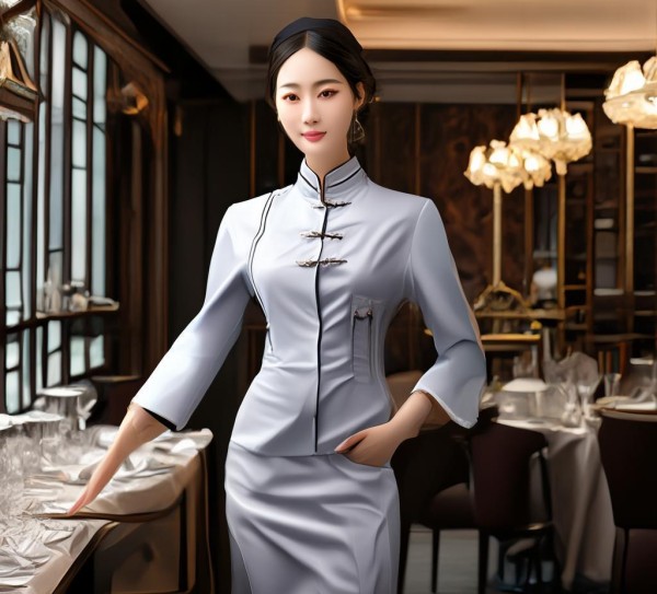 中式酒店工作服高端餐饮女服务员,职场与生活的完美结合 中式酒店工作服高端餐饮女服务员,职场与生活的完美结合